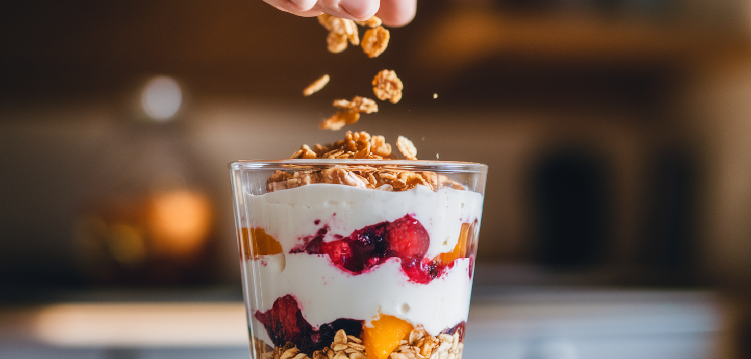 friendly berry yogurt parfait