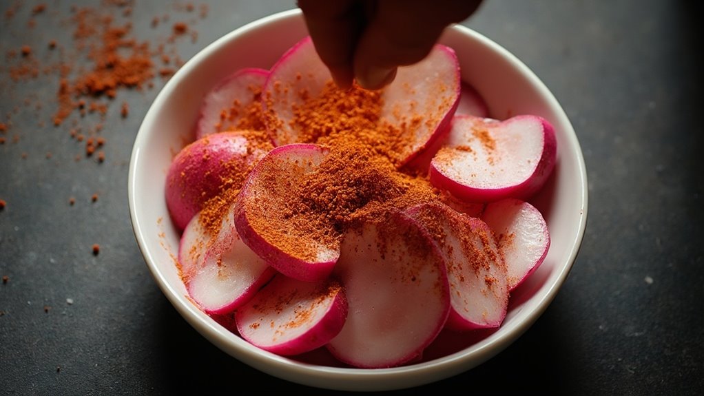 add spice mixture seasoning