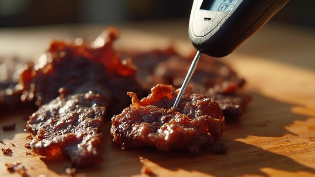 check meat temperature internally