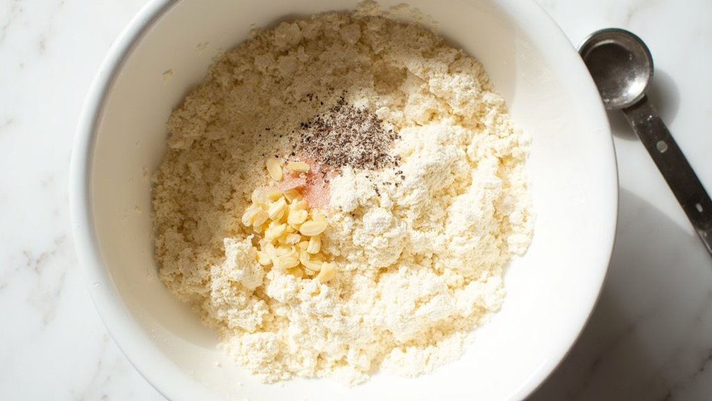 combine coconut and seasonings
