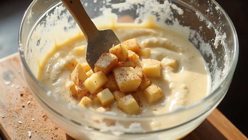 combine ingredients gently together