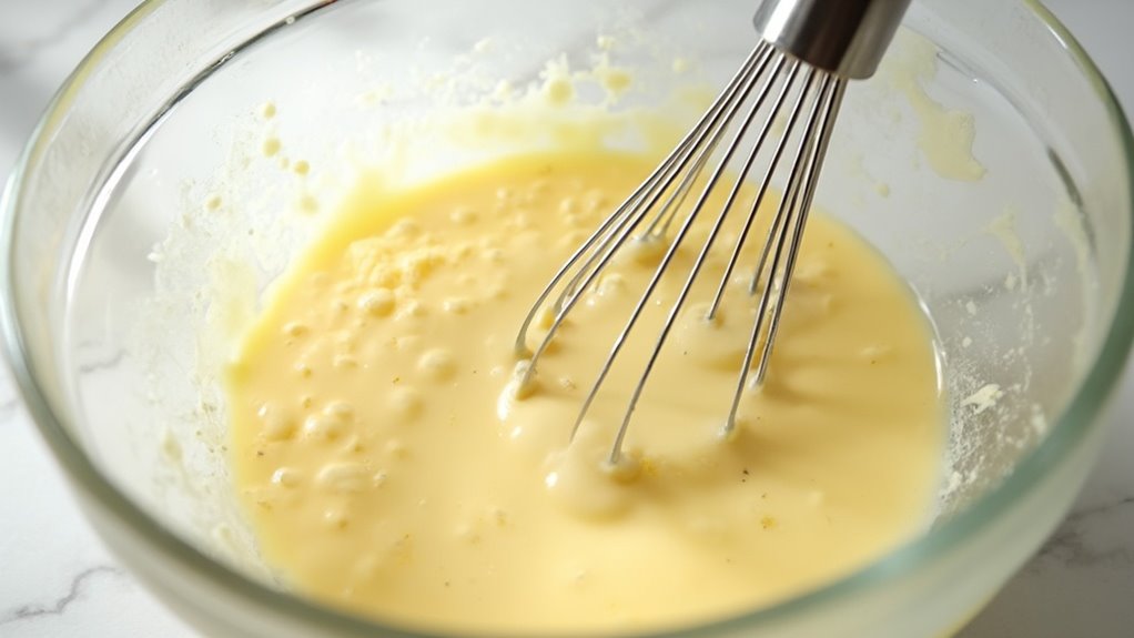 combine liquid components thoroughly