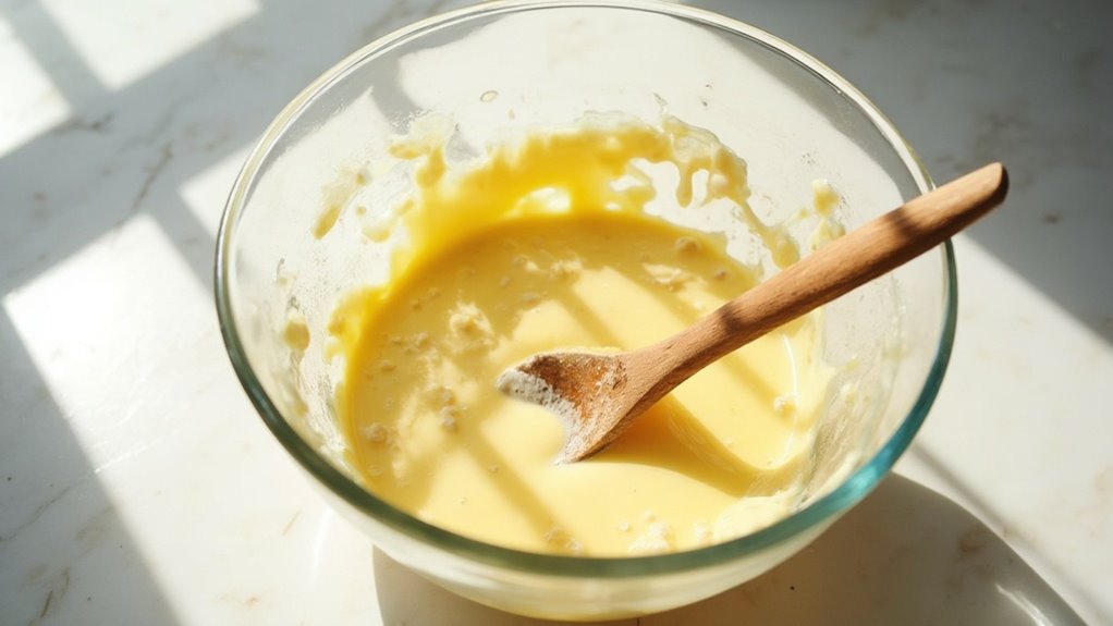 combine wet ingredients thoroughly