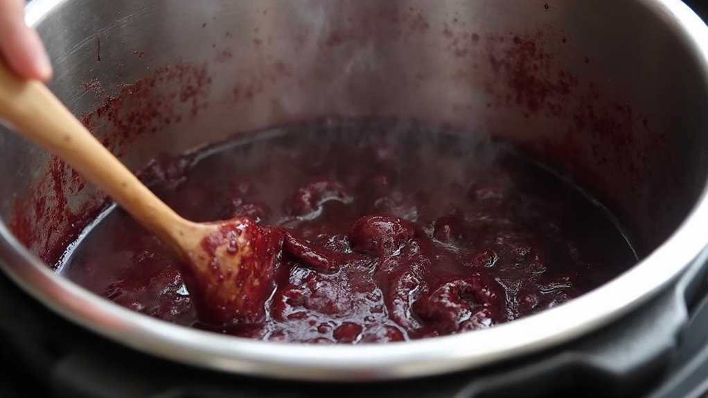 deglaze pot with liquid
