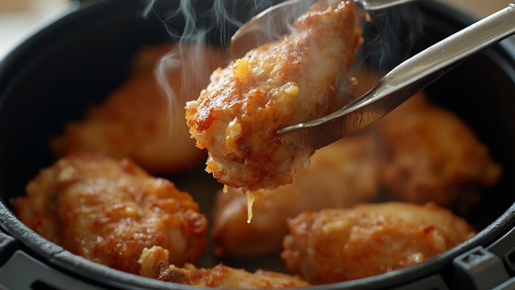 flip wings after 12 minutes