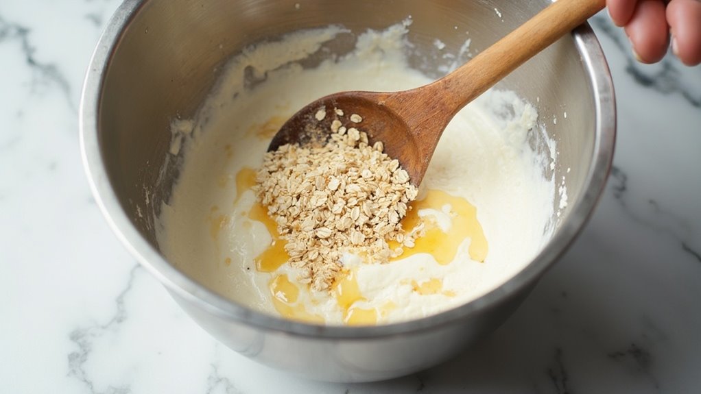 fold in rolled oats