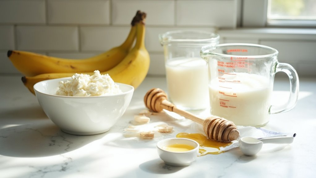 gather and measure ingredients