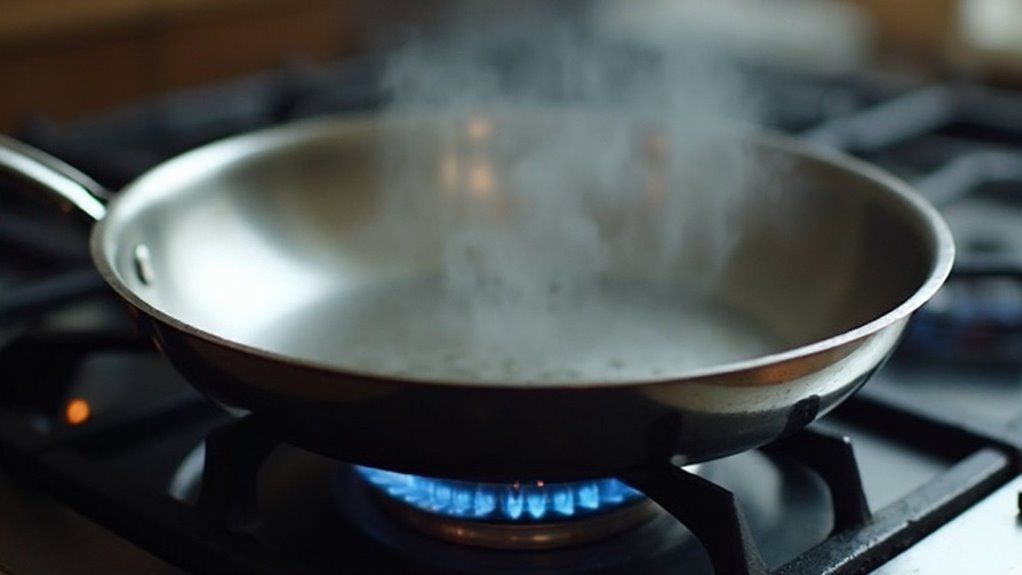 heat the pan thoroughly