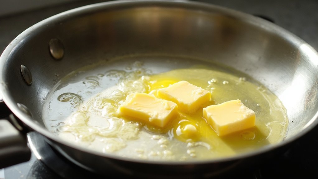 melt butter in skillet