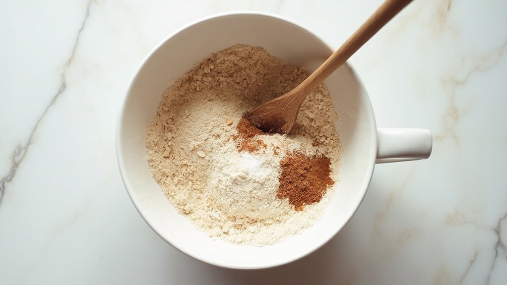 mix dry ingredients separately
