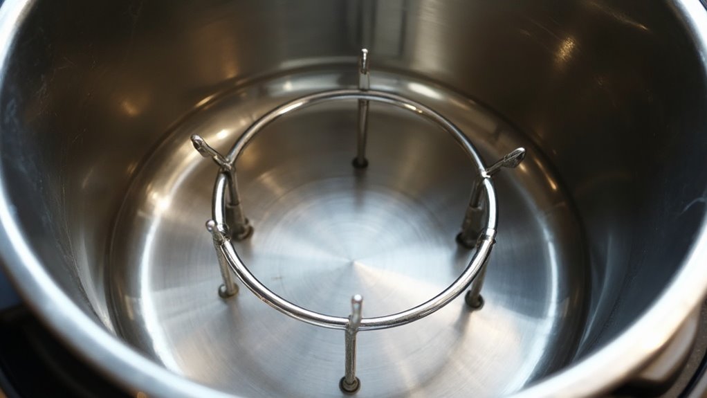 position trivet inside pot