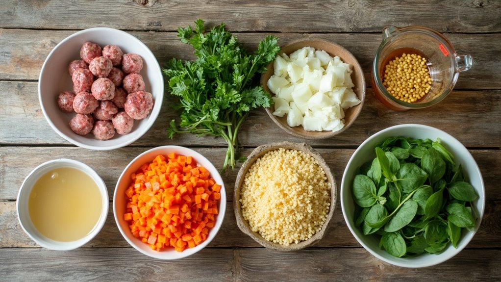 precise ingredient measurements listed