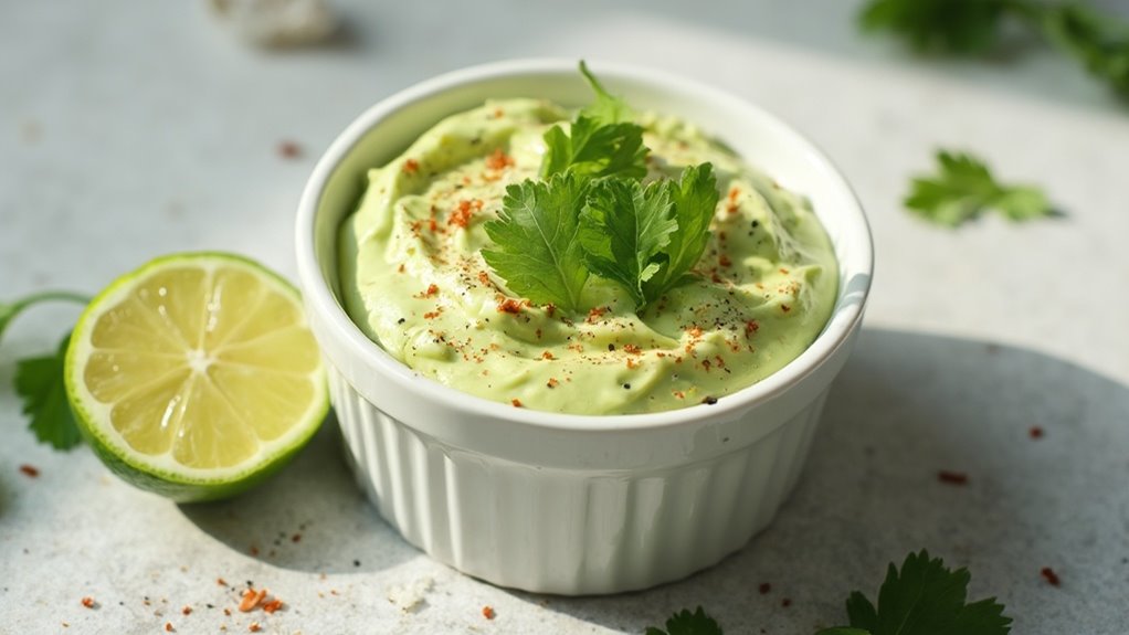 prepare avocado dipping sauce
