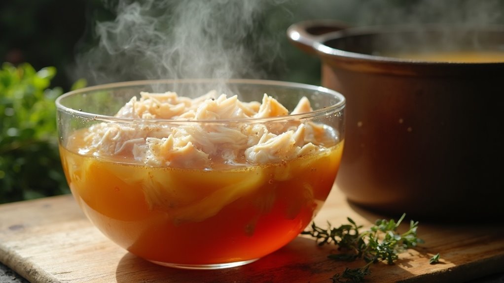 prepare chicken and stock