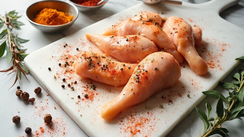 season chicken with spices