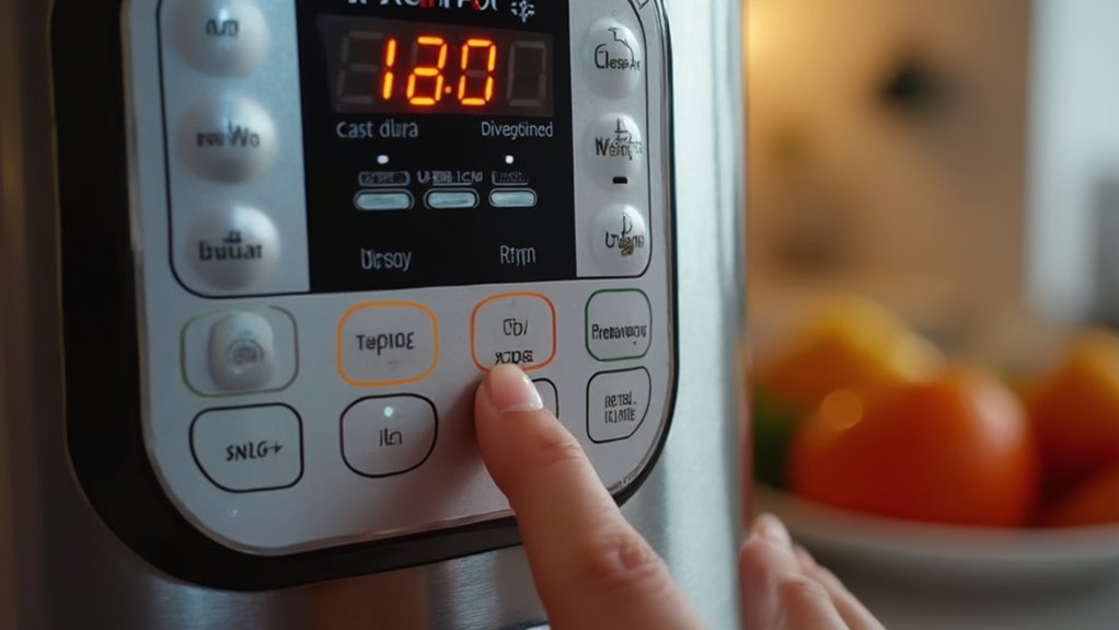 set timer for pressure cooking