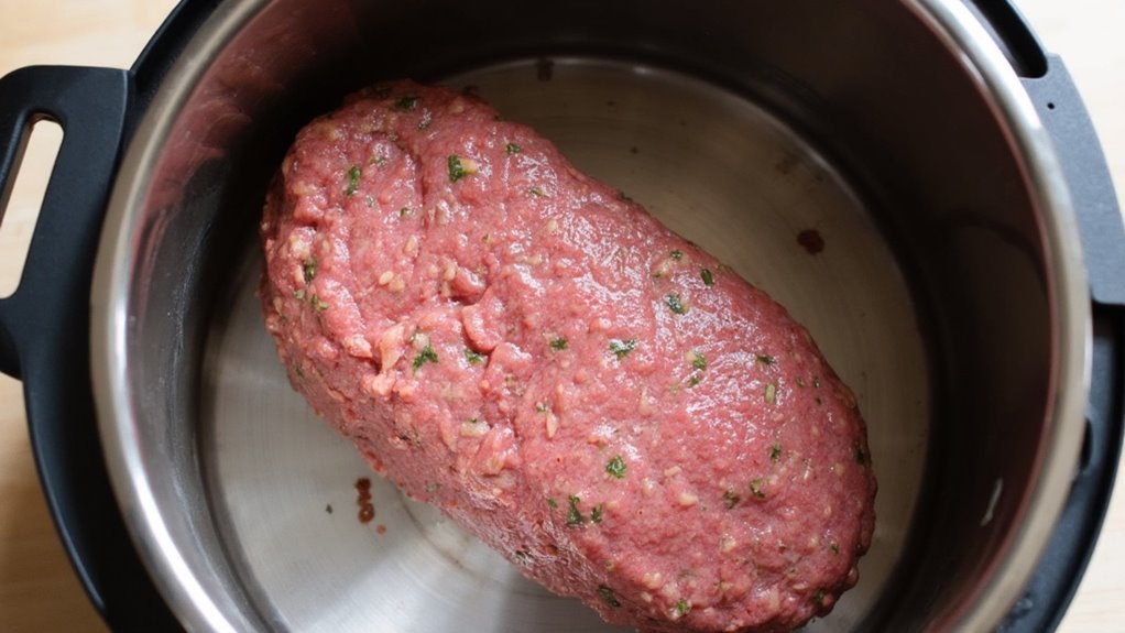 shape meatloaf on trivet