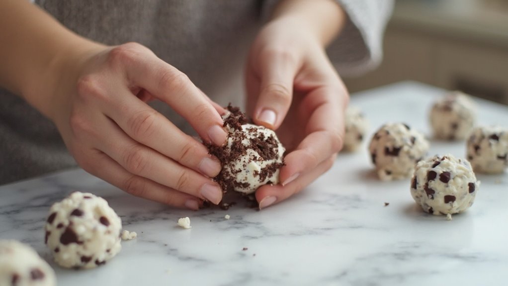 shape mixture into balls