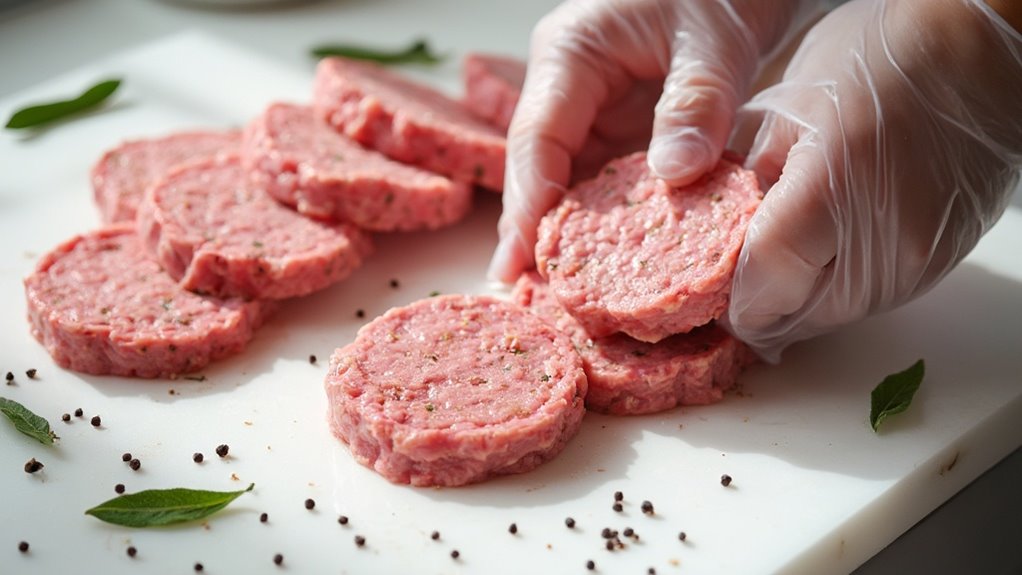 shape mixture into patties