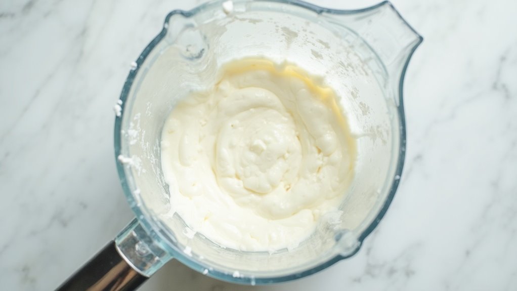 smoothly blend cottage cheese