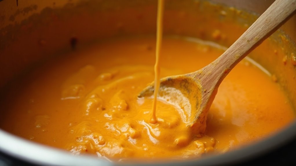 stir cream until smooth