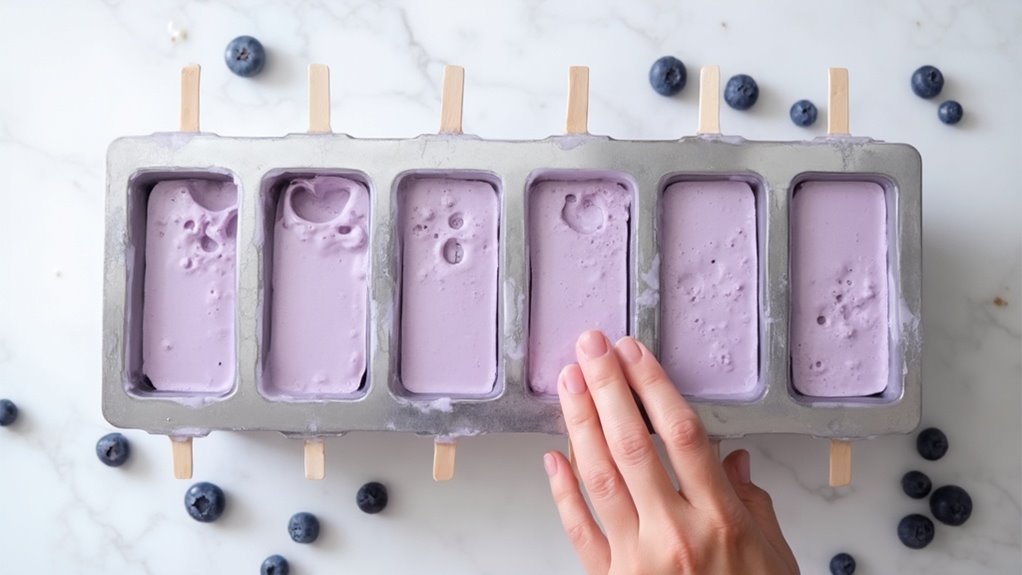 tap molds to eliminate bubbles