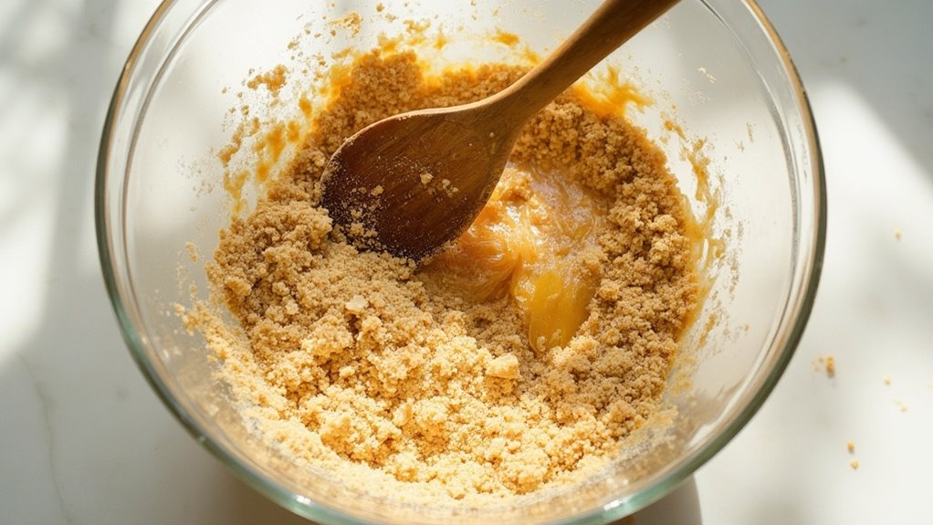 thoroughly mix crust ingredients