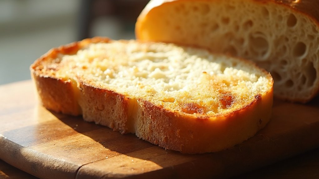 toast bread to golden