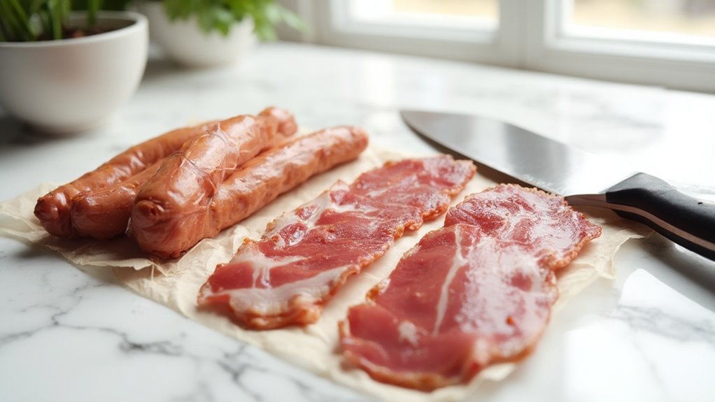 unwrap meat packages first