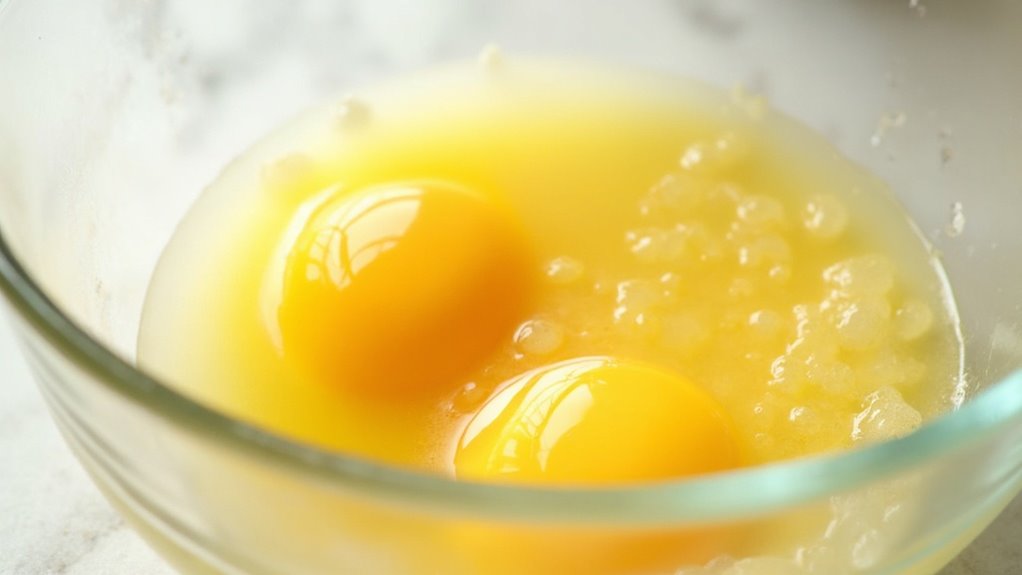whisk eggs until fluffy
