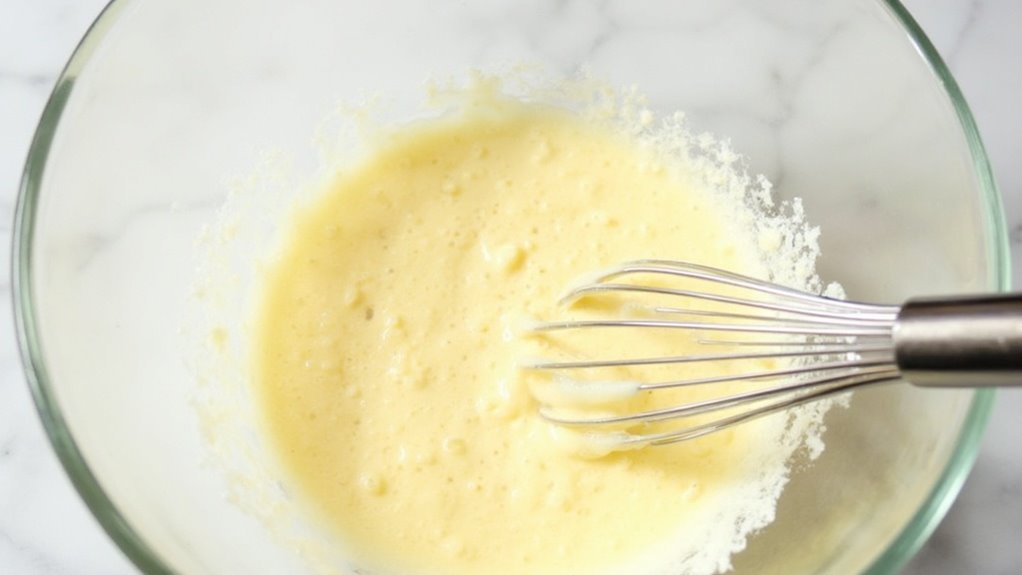 whisk eggs until frothy